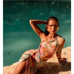 Andrea Iyamah TURI MESH DRESS - ZULI (Size Medium)